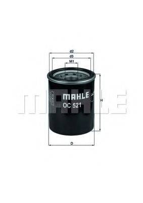 Масляный фильтр двигателя MAHLE ORIGINAL OC 521