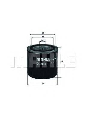 Масляный фильтр двигателя MAHLE ORIGINAL OC995