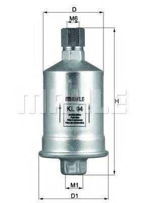Фильтр топливный MAHLE ORIGINAL KL94
