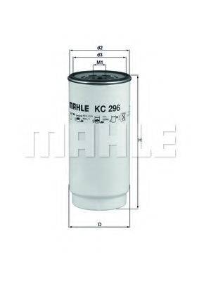 Фильтр топливный MAHLE ORIGINAL KC296D