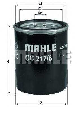 Масляный фильтр двигателя MAHLE ORIGINAL OC 217/6