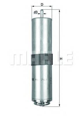 Фильтр топливный MAHLE ORIGINAL KL763D