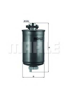 Фильтр топливный MAHLE ORIGINAL KL75