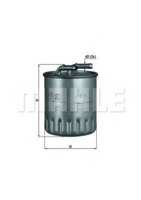 Фильтр топливный MAHLE ORIGINAL KL1551