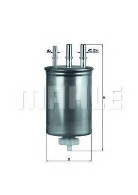 Фильтр топливный MAHLE ORIGINAL KL 505