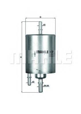 Фильтр топливный MAHLE ORIGINAL KL 571