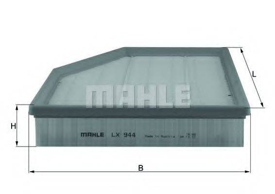 Фильтр воздушный двигателя MAHLE ORIGINAL LX944