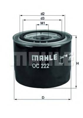 MAHLE ORIGINAL OC 222