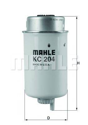 Фильтр топливный MAHLE ORIGINAL KC204