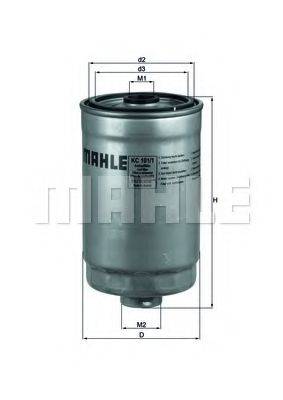 Фильтр топливный MAHLE ORIGINAL KC1011