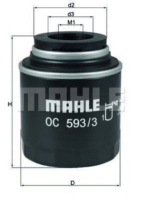 MAHLE ORIGINAL OC 593/3