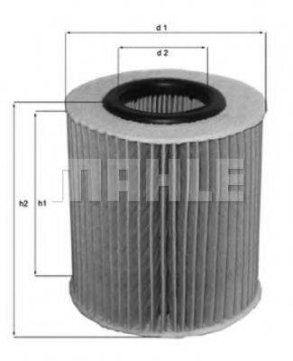 Масляный фильтр двигателя MAHLE ORIGINAL OX 166/1D