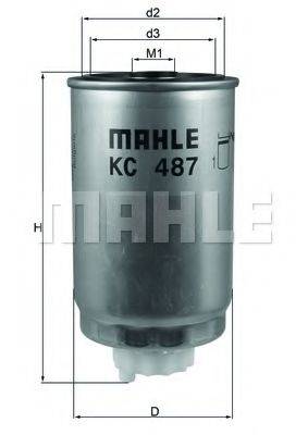 Фильтр топливный MAHLE ORIGINAL KC487