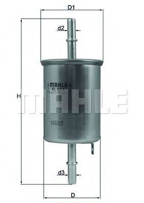 Фильтр топливный MAHLE ORIGINAL KL 573