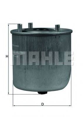 Фильтр топливный MAHLE ORIGINAL KL 780