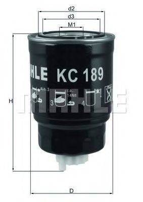 Фильтр топливный MAHLE ORIGINAL KC189