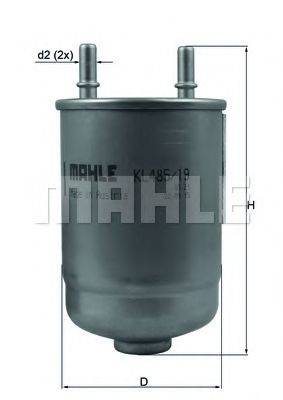 Фильтр топливный MAHLE ORIGINAL KL48519D