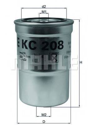 Фильтр топливный MAHLE ORIGINAL KC208
