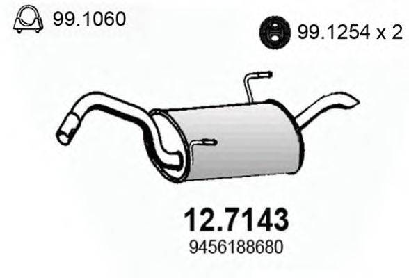 ASSO 127143 Глушитель выхлопных газов
