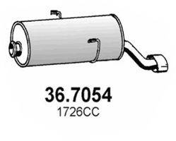 Глушитель выхлопных газов ASSO 36.7054