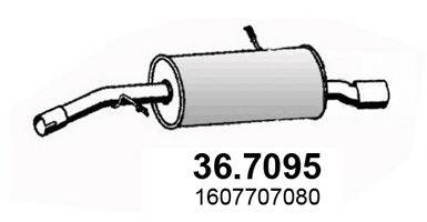 Глушитель выхлопных газов ASSO 36.7095