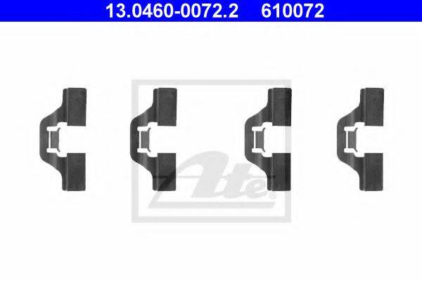 Комплектующие, колодки дискового тормоза ATE 13.0460-0072.2
