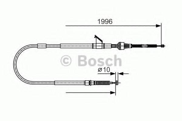 Трос, стояночная тормозная система BOSCH 1987482068