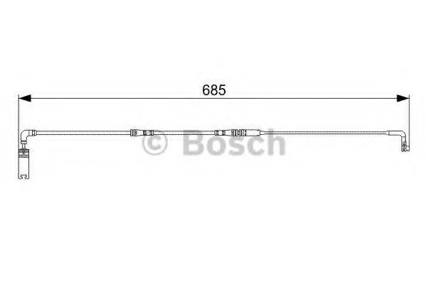 Датчик износа (тормозные колодки) BOSCH 1987473003