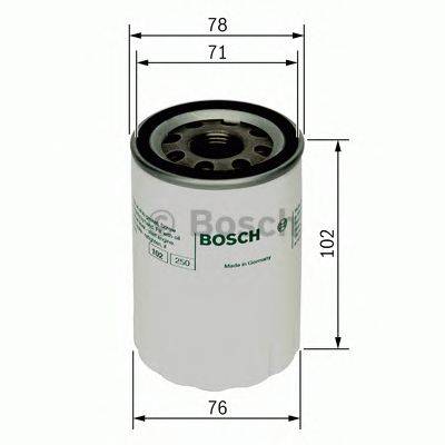 Масляный фильтр двигателя BOSCH 0451103109