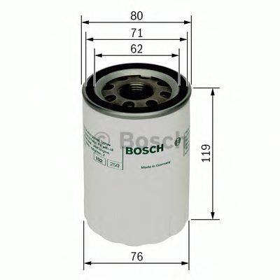 Масляный фильтр двигателя BOSCH 0451103335
