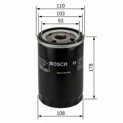 Масляный фильтр двигателя BOSCH 0 451 301 207