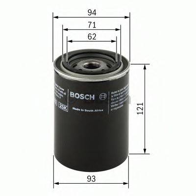 Масляный фильтр двигателя BOSCH 0986452005