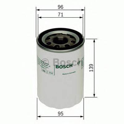 Масляный фильтр двигателя BOSCH 0986452046