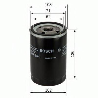 Масляный фильтр двигателя BOSCH 0986452066