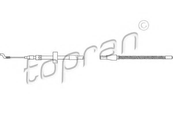 Трос, стояночная тормозная система TOPRAN 104084