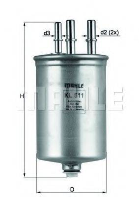 Фильтр топливный KNECHT KL511