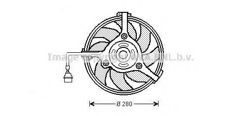 PRASCO AI7510 Вентилятор (охлаждение двигателя)