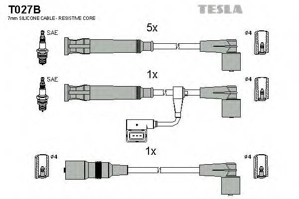 Провода зажигания TESLA T027B