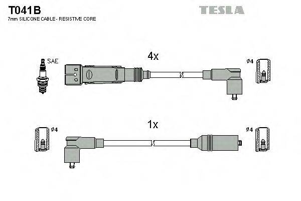 Провода зажигания TESLA T041B