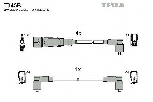 Провода зажигания TESLA T045B