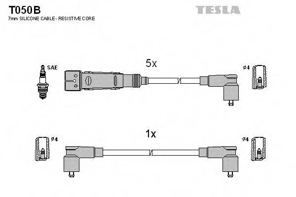 Провода зажигания TESLA T050B