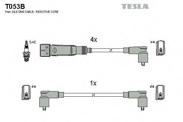 Провода зажигания TESLA T053B