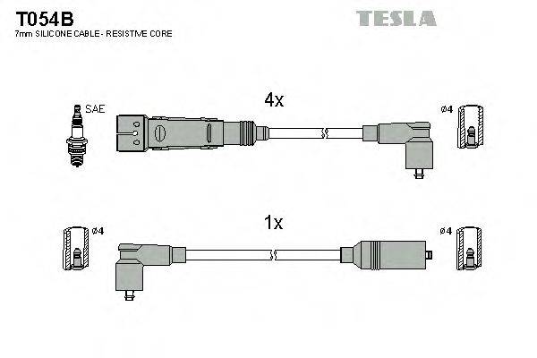 Провода зажигания TESLA T054B