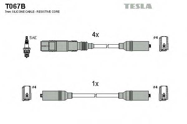 Провода зажигания TESLA T067B