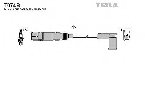 Провода зажигания TESLA T074B