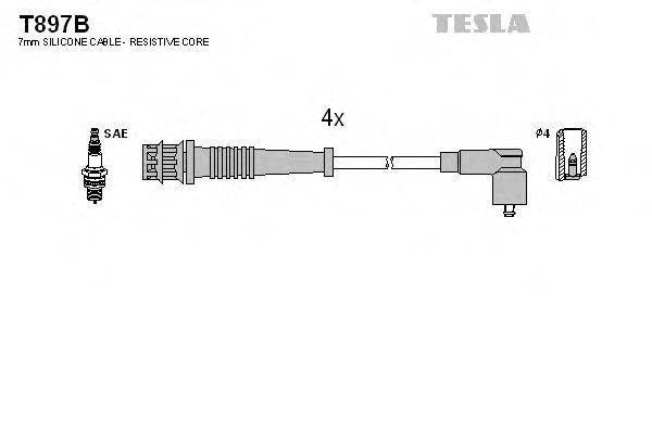 Провода зажигания TESLA T897B
