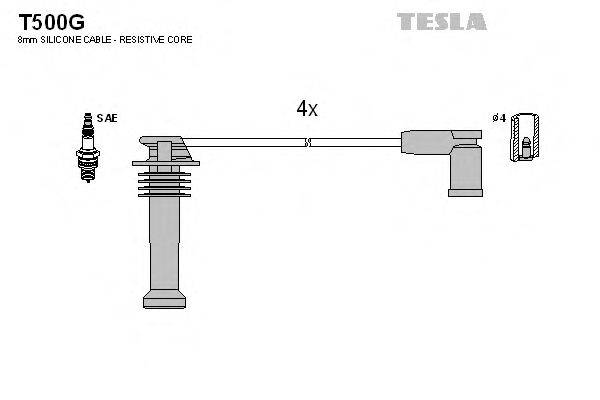 Провода зажигания TESLA T500G