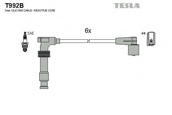 Провода зажигания TESLA T992B