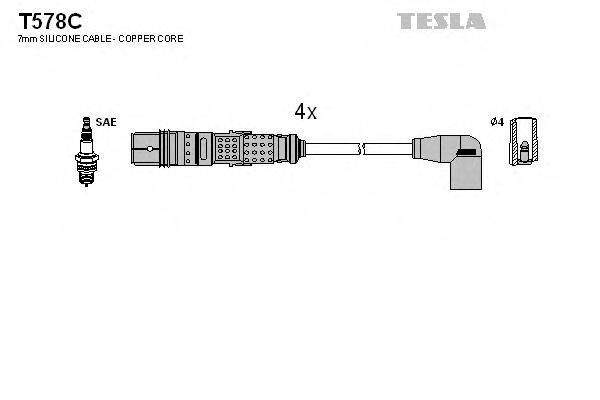 Провода зажигания TESLA T578C