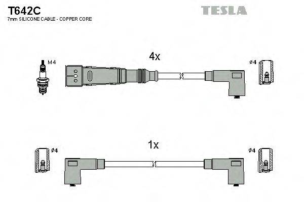 Провода зажигания TESLA T642C